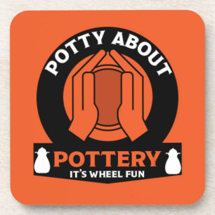 Ceramic Pottery Maker Beverage Coaster