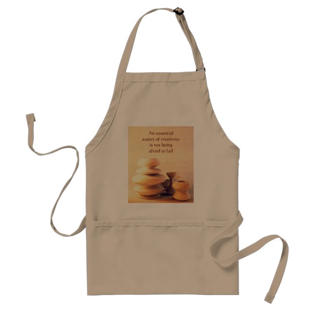 Ceramic Pottery Still Life I - Light and Shadow Adult Apron (Front)