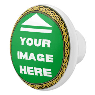 Ceramic Pull Knob - Personalized - Add Image/Text