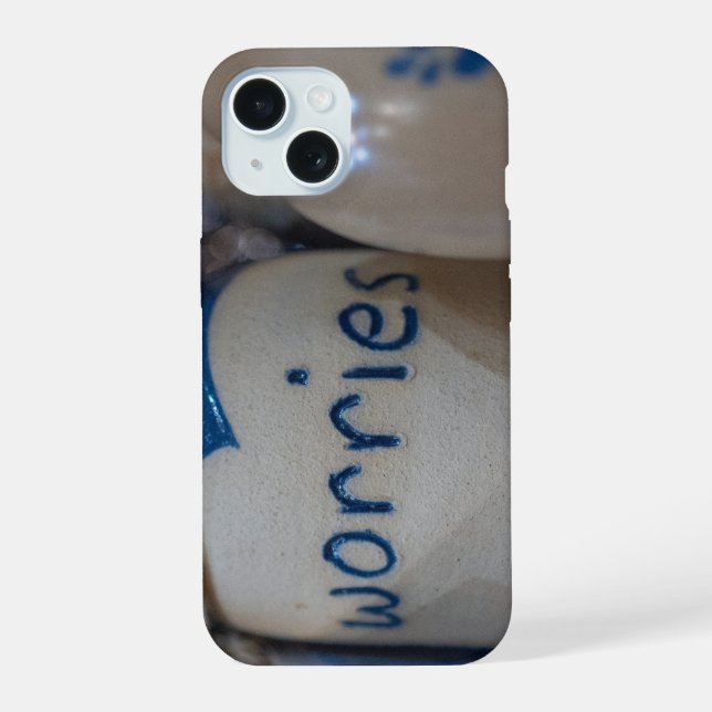 Ceramic Solace - Artisanal Worry Jar Iphone Case (Back)