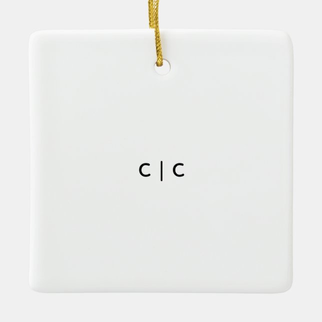 Ceramic Square Ornament (Front)