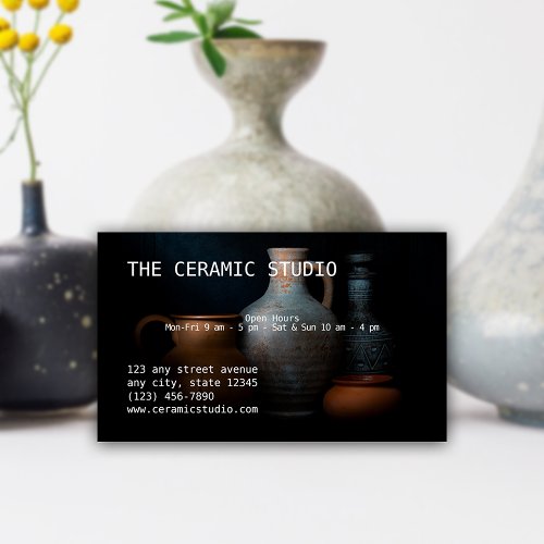 Ceramic Studio Business Card