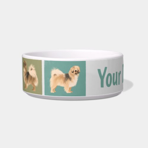 Ceramic Tibetan Spaniel Bowl