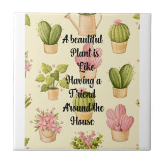 Ceramic Tile (4.25" x 4.25") | Garden Quote