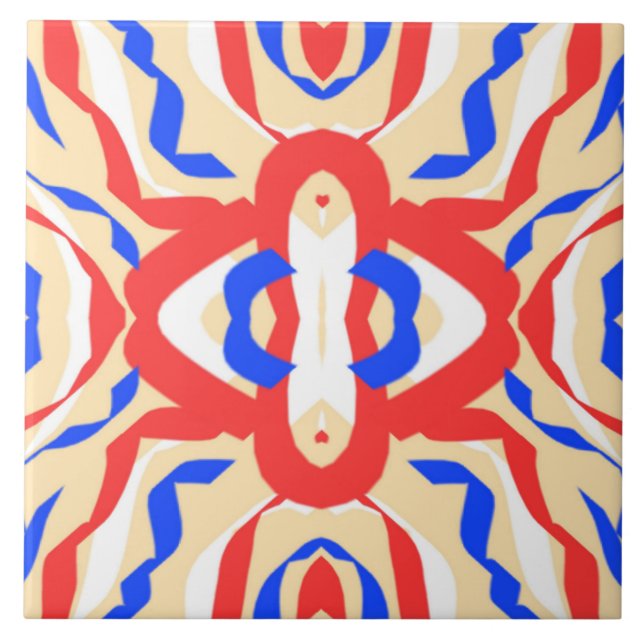 Ceramic Tile, A beautiful classic colorful design  Tile (Front)