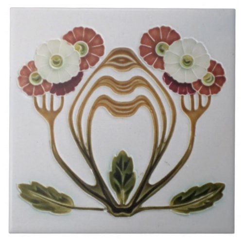 Ceramic Tile _ Art Nouveau Floral