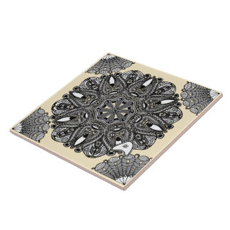 Ceramic Tile Beige A "The Touch Of Infinity"