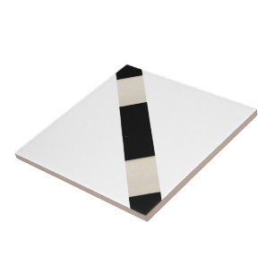 Ceramic Tile Black and White Stripe