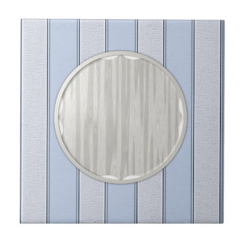 Ceramic Tile Blue Gray Stripe 