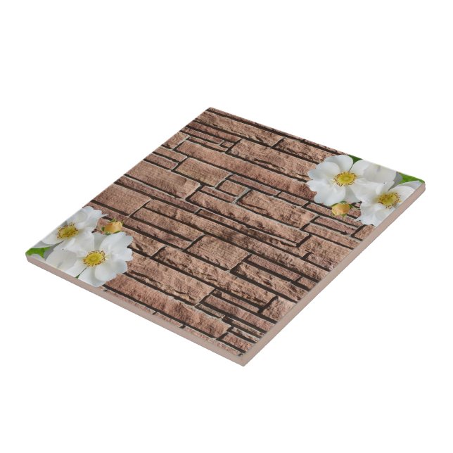 Ceramic Tile Brick Floral (Side)