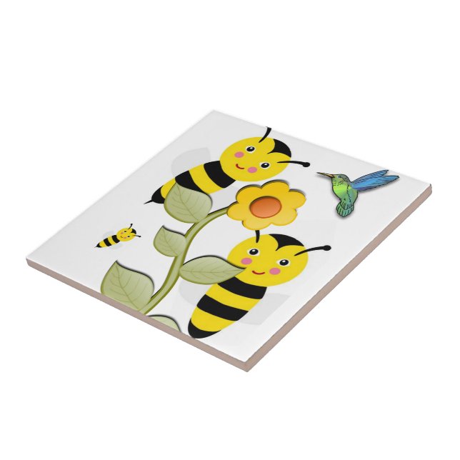 Ceramic Tile Bumblebee (Side)