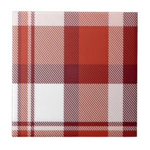 Ceramic Tile Colorful Colors Red Plaid