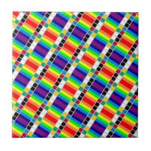 Ceramic Tile Colorful Colors Square 