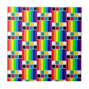 Ceramic Tile Colorful Colors Square 