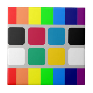 Ceramic Tile Colorful Colors Square 