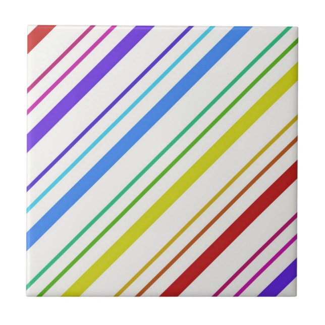 Ceramic Tile Colorful Colors Stripe (Front)