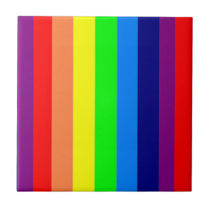 Ceramic Tile Colorful Colors Stripe