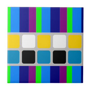 Ceramic Tile Colorful Colors Stripe