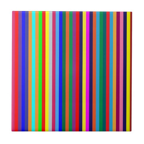 Ceramic Tile Colorful Colors Stripes    