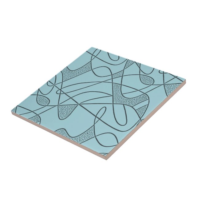 Ceramic Tile: CONTEMPO - AQUA MARINE Ceramic Tile (Side)