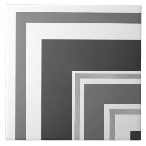 Ceramic Tile _ Cool Gray Silver Split Corner