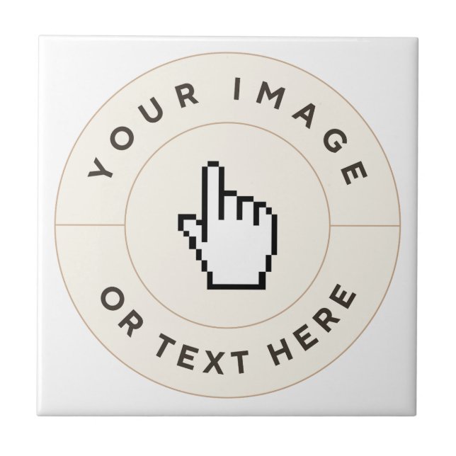 Ceramic Tile - Custom (add image/text) (Front)