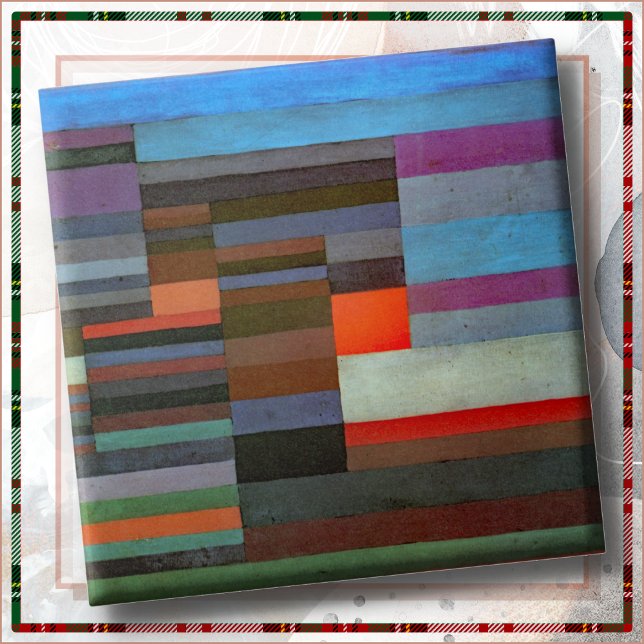 CERAMIC TILE - "Fire in the Evening" - Paul Klee (Creator Uploaded)