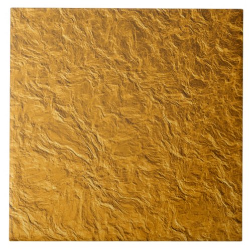 Ceramic Tile _ Gold Leaf Textured