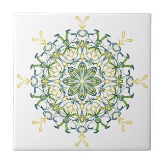 Ceramic Tile green and yellow