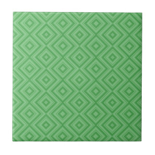 Ceramic Tile Green Stripe