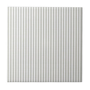 Ceramic Tile Grey & White Stripe
