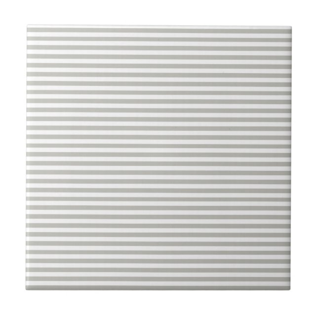 Ceramic Tile Grey & White Stripe (Front)