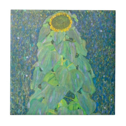 CERAMIC TILE  GUSTAV KLIMT  SUNFLOWER