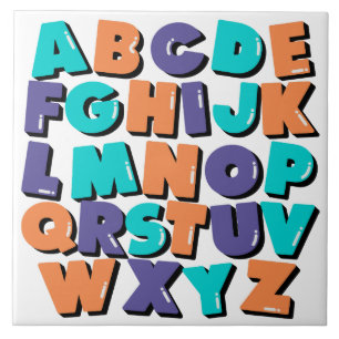 Ceramic Tile - Happy Letters