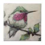 Ceramic Tile - Hummingbird<br><div class="desc">Gorgeous unique ceramic tile for your home. This is a copy take of a hand painted image of a hummingbird printed onto our ceramic tiles. Can be used in the kitchen on the walls & bathroom walls including the shower walls. You can also use this or any other ceramic tile...</div>