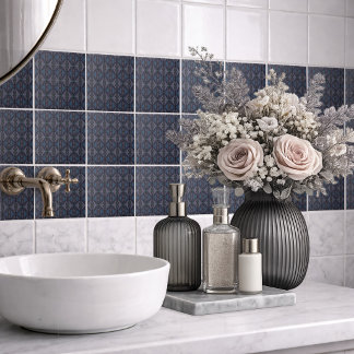 Ceramic Tile, “Inky Imprints” Tile
