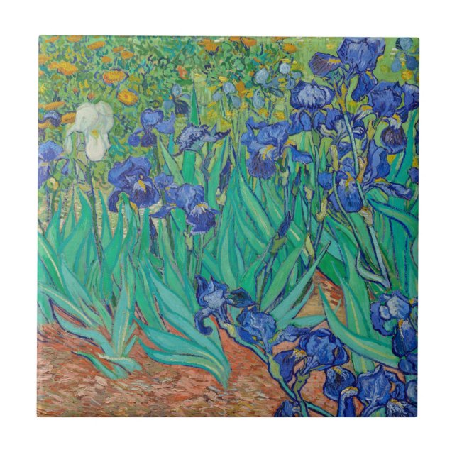 CERAMIC TILE "IRISES" BY VINCENT Van Gogh (Front)