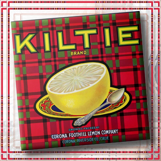 CERAMIC TILE - "Kiltie" - Crate label (Creator Uploaded)