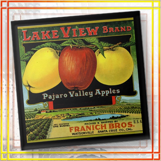 CERAMIC TILE - "Lake View" - Crate label (Creator Uploaded)