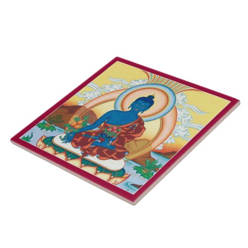 CERAMIC TILE_ Medicine Buddha _ The Healing Master Ceramic Tile