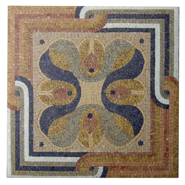 Ceramic Tile - Mediterranean Mosaic Pattern (Front)