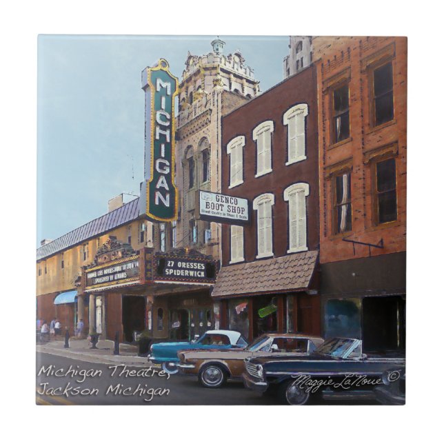 Ceramic Tile - Michigan Theatre Jackson Michigan (Front)