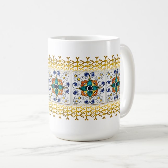 Ceramic Tile Mug (Front Right)