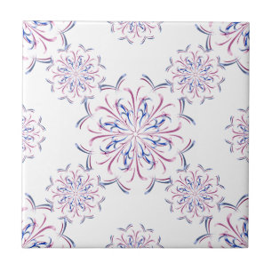 Ceramic Tile pink and blue