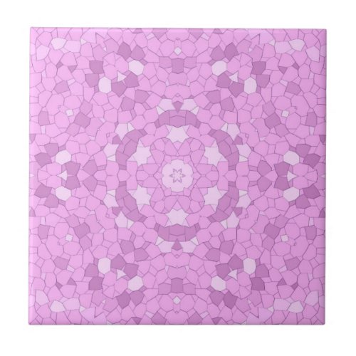 Ceramic Tile pink mosaic