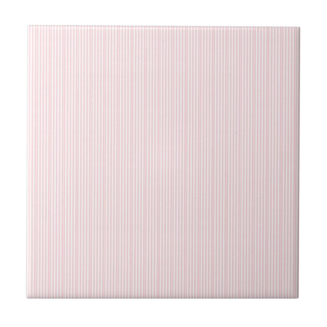 Ceramic Tile  Pink Stripe  (Front)