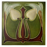 Ceramic Tile - Reproduction Art Nouveau Tulips