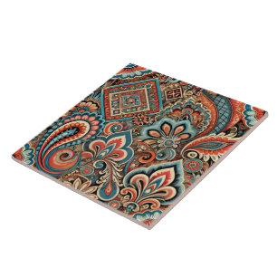 Ceramic Tile: Retro Pop Bloom Tile