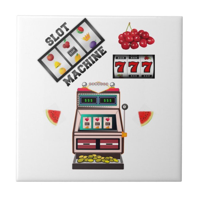 Ceramic Tile Slot Machine, Casino (Front)