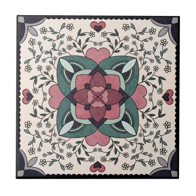 Ceramic Tile, Small (4.25" x 4.25") Ceramic Tile (Front)